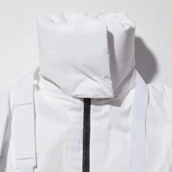 Rare UNIQLO +J Jil Sander Hybrid Down Short Coat OFF WHITE (US S)NEW -ON HOLD - Picture 4 of 9